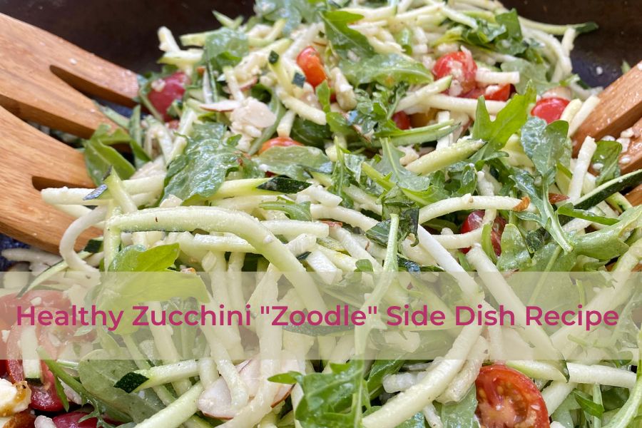healthy zucchini noodle side dish recipe